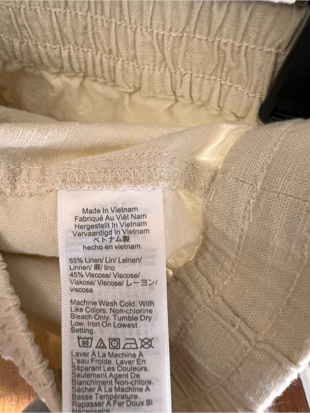 J. Crew Drawstring Linen-Blend Shorts in Cream - Picture 4 of 5